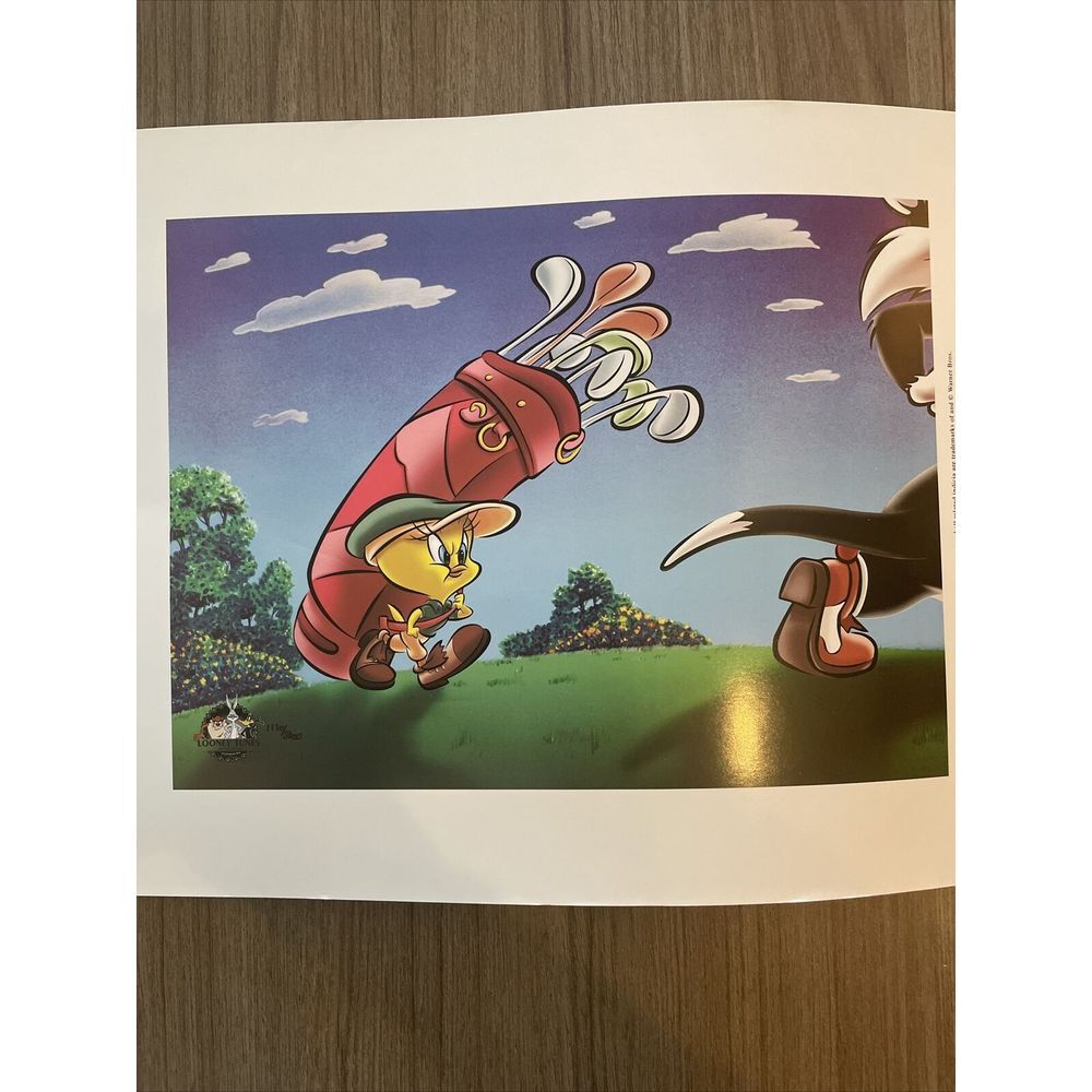 Looney Tunes Caddy With‎ A Tattitude Limited Edition 1110/5000 Golf Tweety Art